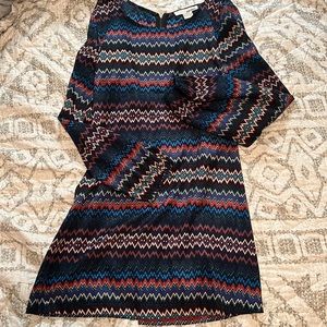 Long sleeve mini dress